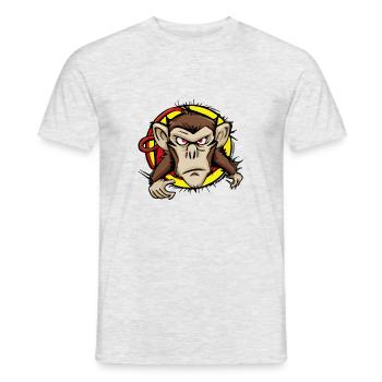 Craky le singe - T-shirt homme - gris chiné - Devant - AI Model Male 178 dark (178cm)