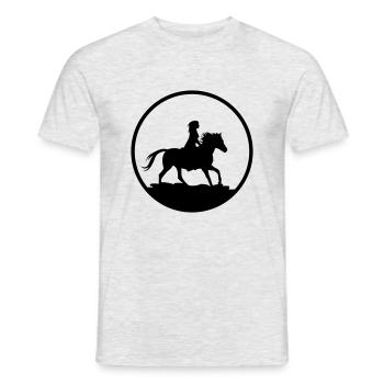 rider - Men's T-Shirt - heather grey - Front - AI Model Male 178 dark (178cm)