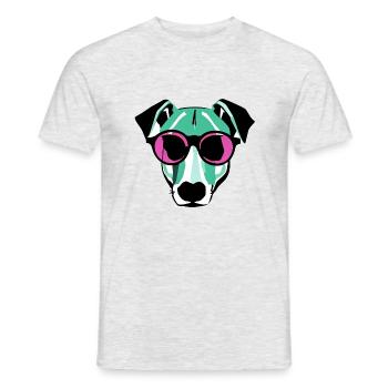 Dog Owner Terrier Dog Owner Dogs Dog - Men's T-Shirt - heather grey - Front - AI Model Male 178 dark (178cm)