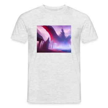 fantasy world - Men's T-Shirt - heather grey - Front - AI Model Male 178 dark (178cm)