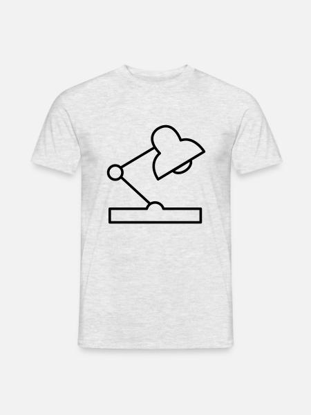 desk lamp - Men's T-Shirt - heather grey