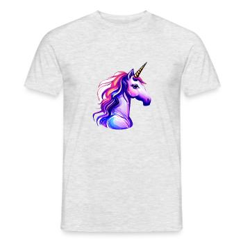 Unicorn Mythical Animal Unicorn Girl Unicorns - Men's T-Shirt - heather grey - Front - AI Model Male 178 dark (178cm)