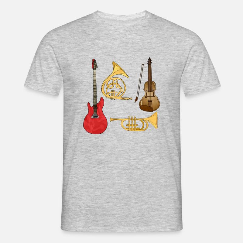Musical instruments - Men's T-Shirt - heather grey