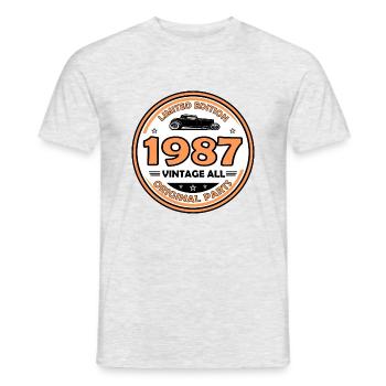 vintage 1987 - T-shirt homme - gris chiné - Devant - AI Model Male 178 dark (178cm)