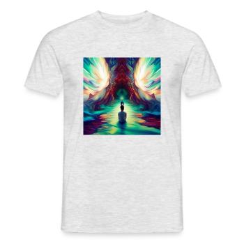 Colorful Inspiration - Männer T-Shirt - Grau meliert - Vorne - AI Model Male 178 dark (178cm)