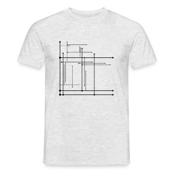 Arrows - Men's T-Shirt - heather grey - Front - AI Model Male 178 dark (178cm)