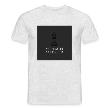 Schach Meister - Männer T-Shirt - Grau meliert - Vorne - AI Model Male 178 dark (178cm)