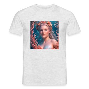 blockedName - Männer T-Shirt - Grau meliert - Vorne - AI Model Male 178 dark (178cm)
