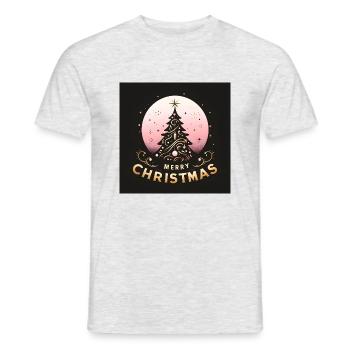 Frohe Weihnachten - Männer T-Shirt - Grau meliert - Vorne - AI Model Male 178 dark (178cm)