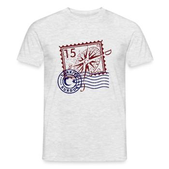 Burdur - Men's T-Shirt - heather grey - Front - AI Model Male 178 dark (178cm)