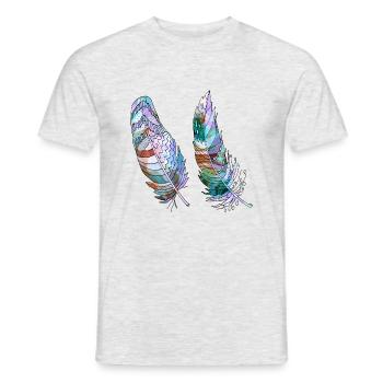 Stylo - T-shirt homme - gris chiné - Devant - AI Model Male 178 dark (178cm)