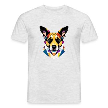 Dog Owner Dog Shepherd Dog Owner Dogs - Men's T-Shirt - heather grey - Front - AI Model Male 178 dark (178cm)