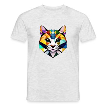 Cat, Cat Owner, Pet, Kitten, Domestic Cat - Men's T-Shirt - heather grey - Front - AI Model Male 178 dark (178cm)