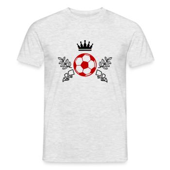 Soccer Icon - Men's T-Shirt - heather grey - Front - AI Model Male 178 dark (178cm)