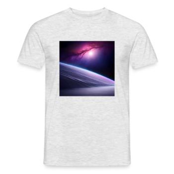 ai image of celestial body - Men's T-Shirt - heather grey - Front - AI Model Male 178 dark (178cm)