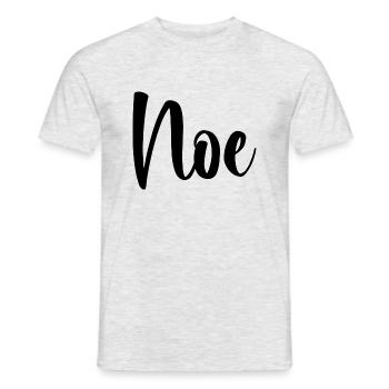 Name - Noe - Männer T-Shirt - Grau meliert - Vorne - AI Model Male 178 dark (178cm)