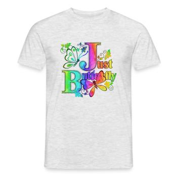 Fleurs De Papillon Coloré Rêve D’insectes Coloré Rêve - T-shirt homme - gris chiné - Devant - AI Model Male 178 dark (178cm)