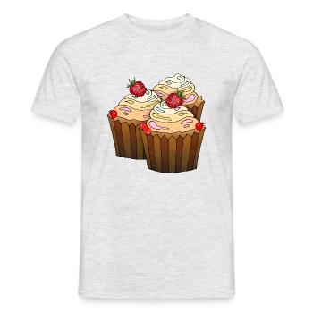 Cakes - Men's T-Shirt - heather grey - Front - AI Model Male 178 dark (178cm)