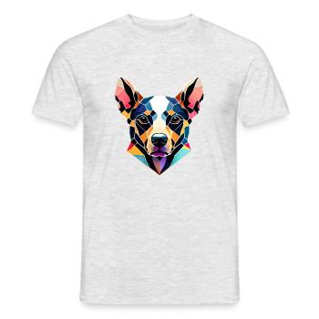 Dog Owner, German Shepherd, Dog, Dog, Dog Owner - Men's T-Shirt - heather grey - Front - AI Model Male 178 dark (178cm)