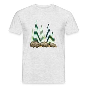 Igel - Männer T-Shirt - Grau meliert - Vorne - AI Model Male 178 dark (178cm)