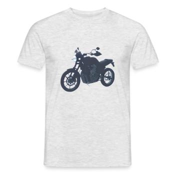 Motorcycle Motorcross Motorcyclist Motorbike Fan - Men's T-Shirt - heather grey - Front - AI Model Male 178 dark (178cm)