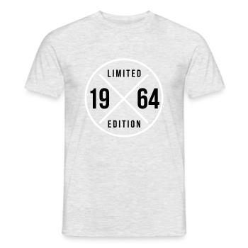1964 cercle 60e anniversaire changement de couleur - T-shirt homme - gris chiné - Devant - AI Model Male 178 dark (178cm)