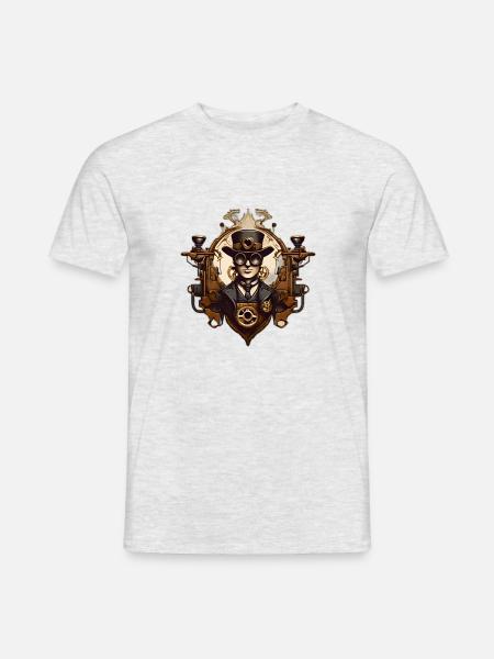 SteamPunk Reymond - Men's T-Shirt - heather grey