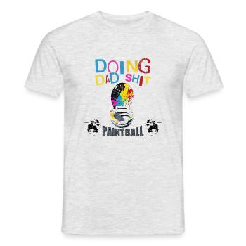 Doing dad shit paintball - Men's T-Shirt - heather grey - Front - AI Model Male 178 dark (178cm)