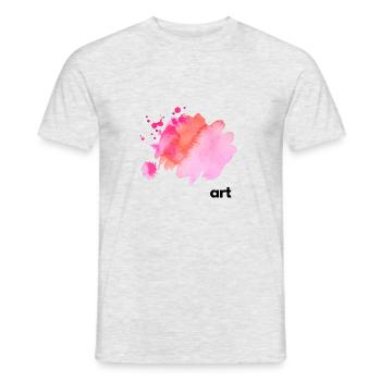 Art - Männer T-Shirt - Grau meliert - Vorne - AI Model Male 178 dark (178cm)