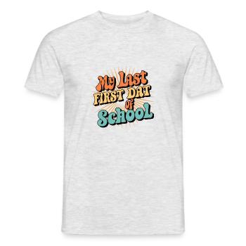 zurück in die Schule - Männer T-Shirt - Grau meliert - Vorne - AI Model Male 178 dark (178cm)