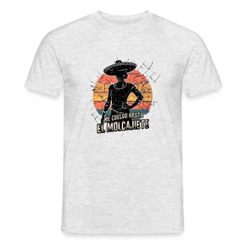 "Classiques intemporels : T-shirt rétro vintage Collecti - T-shirt homme - gris chiné - Devant - AI Model Male 178 dark (178cm)