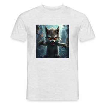 Monster 2 - Männer T-Shirt - Grau meliert - Vorne - AI Model Male 178 dark (178cm)
