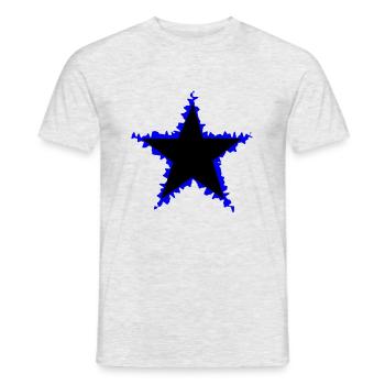 STAR 2 - Männer T-Shirt - Grau meliert - Vorne - AI Model Male 178 dark (178cm)