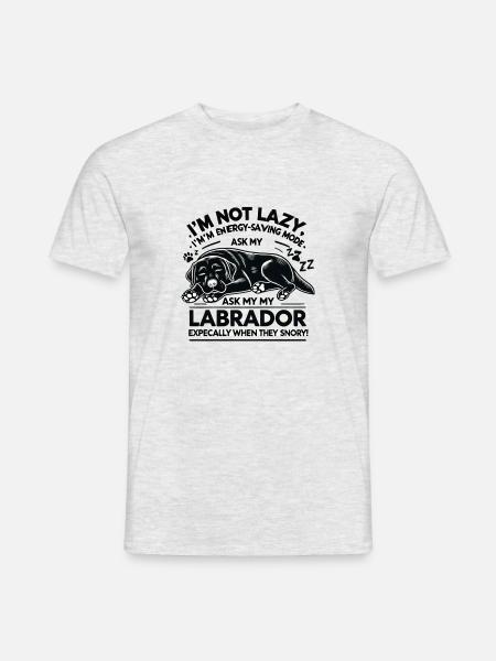 labrador - Männer T-Shirt - Grau meliert