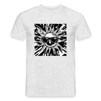 Sun Set Empty Rooms - Männer T-Shirt - Grau meliert - Vorne - AI Model Male 178 dark (178cm)