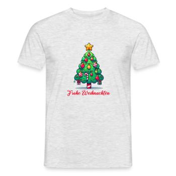 Christmas Tree - Männer T-Shirt - Grau meliert - Vorne - AI Model Male 178 dark (178cm)