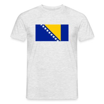 Bosnie-Herzégovine - T-shirt homme - gris chiné - Devant - AI Model Male 178 dark (178cm)