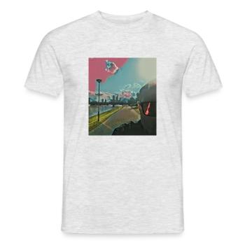 FRANCOFORTE Color - Männer T-Shirt - Grau meliert - Vorne - AI Model Male 178 dark (178cm)