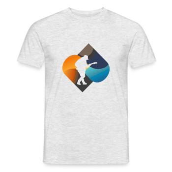 Bassist Guitarist - Men's T-Shirt - heather grey - Front - AI Model Male 178 dark (178cm)