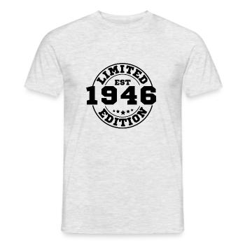 1946 Limited Edition - Men's T-Shirt - heather grey - Front - AI Model Male 178 dark (178cm)
