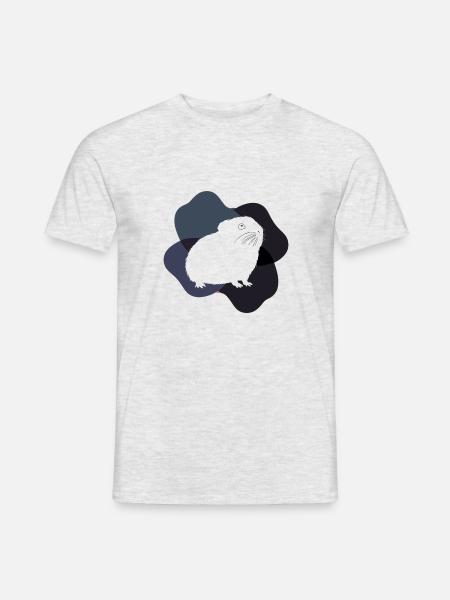 Meerschweinchen Fell Frischfutter - Männer T-Shirt - Grau meliert