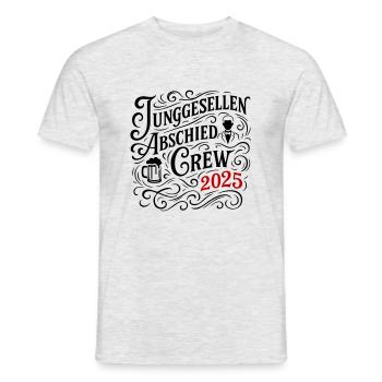Junggesellenabschied 2025 Jga Bier - Männer T-Shirt - Grau meliert - Vorne - AI Model Male 178 dark (178cm)