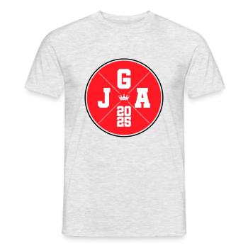 Jga 2025 Krone Junggesellen - Männer T-Shirt - Grau meliert - Vorne - AI Model Male 178 dark (178cm)