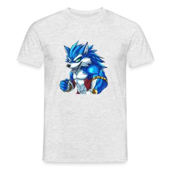 PRIMAL SURGE — Howlers Edition - Men's T-Shirt - heather grey - Front - AI Model Male 178 dark (178cm)