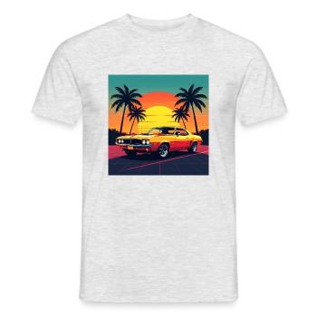 Oldtimer - Männer T-Shirt - Grau meliert - Vorne - AI Model Male 178 dark (178cm)