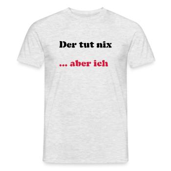 Der tut nix/was - Männer T-Shirt - Grau meliert - Vorne - AI Model Male 178 dark (178cm)