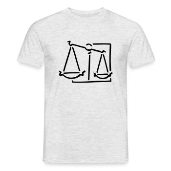 Zodiac horizontal - Men's T-Shirt - heather grey - Front - AI Model Male 178 dark (178cm)