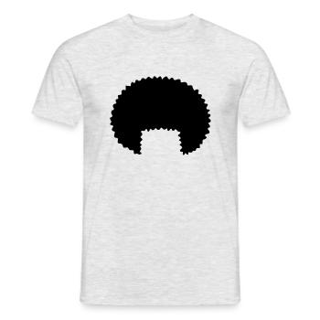 Afrolook - Men's T-Shirt - heather grey - Front - AI Model Male 178 dark (178cm)