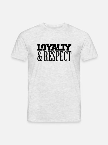 loyalty_respect_t1 - Männer T-Shirt - Grau meliert