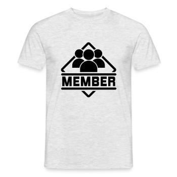 member__f1 - T-shirt homme - gris chiné - Devant - AI Model Male 178 dark (178cm)